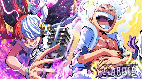 Luffy G5 X Uta One Piece Fanart Wallpaper By Cidadesart