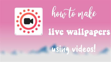 How To Make A Live Wallpaper Edit Tutorialsシ Youtube