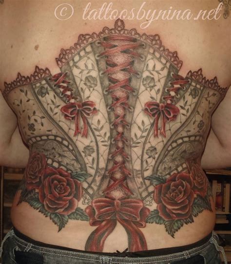53 Lace Corset Tattoos Collection For Girls