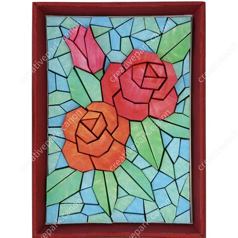 30 Gambar Mozaik Bunga Yang Mudah Galeri Bunga Hd