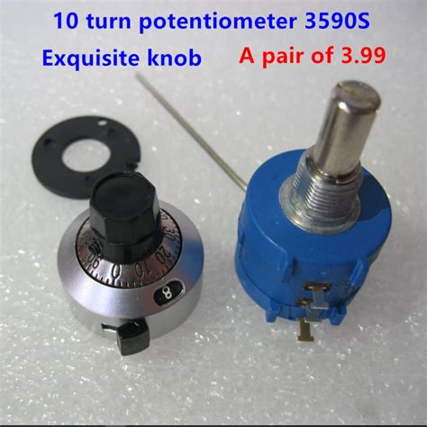 1pc 50k Ohm 3590s 2 503l Precision Multiturn Potentiometer 10 Ring
