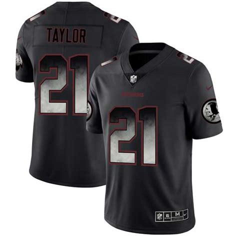 Mens Washington Redskins 21 Sean Taylor Black 2019 Smoke Fashion