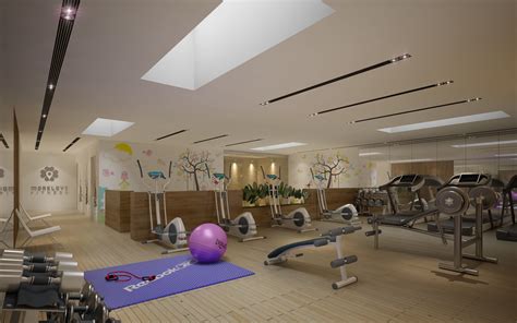 Gym interior designs that meet the needs of your members while satisfying budget requirements. Gym Fitness interior design with Kids Area 3D model MAX ...