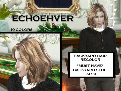 The Sims Resource Echoehver Backyard Hair Recolor Requires Backyard