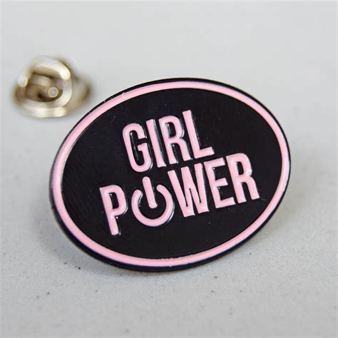 Girl Power Enamel Pin Badge By Of Life And Lemons