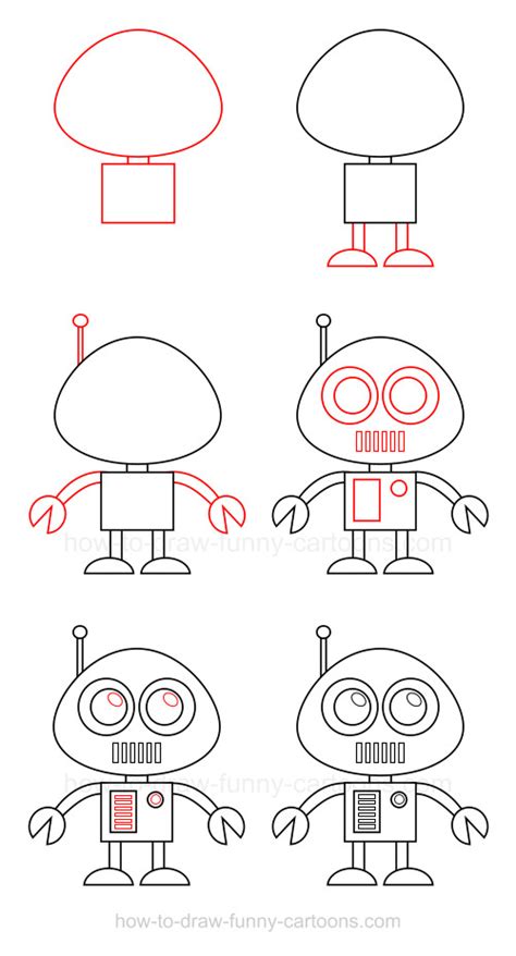 How To Draw A Robot