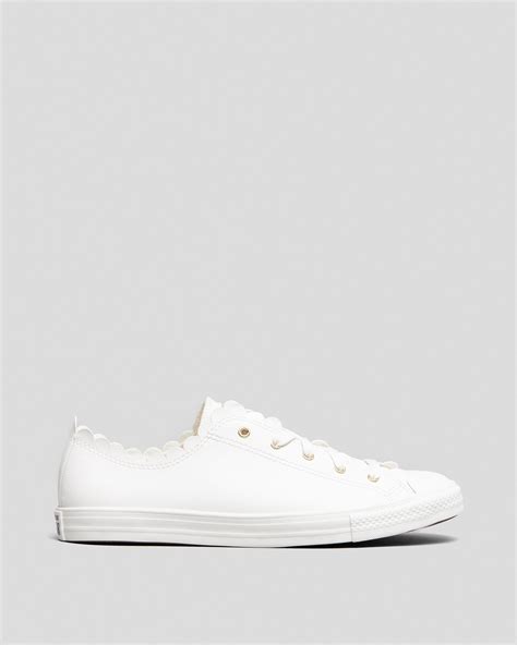 Converse Womens Chuck Taylor All Star Dainty Shoes In Vintage White