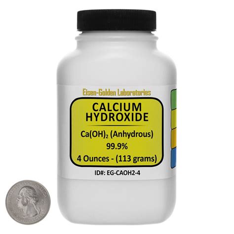 Calcium Hydroxide [Ca(OH)2] 99.9% ACS Grade Powder 4 Oz - Albochemicals