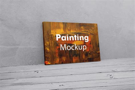 Painting Psd Mockup Template Mockup Daddy