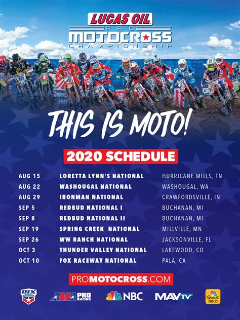 Lucas oil pro motocross championship 2020 race schedule. Lucas Oil Pro Motocross Championship Confirms Nine Round ...