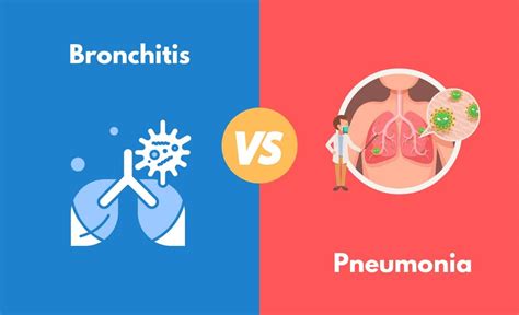 Bronchitis Vs Pneumonia Whats The Difference With Table