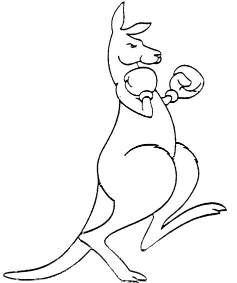Erase extra lines and add a background. Kangaroo Drawing Easy at GetDrawings | Free download