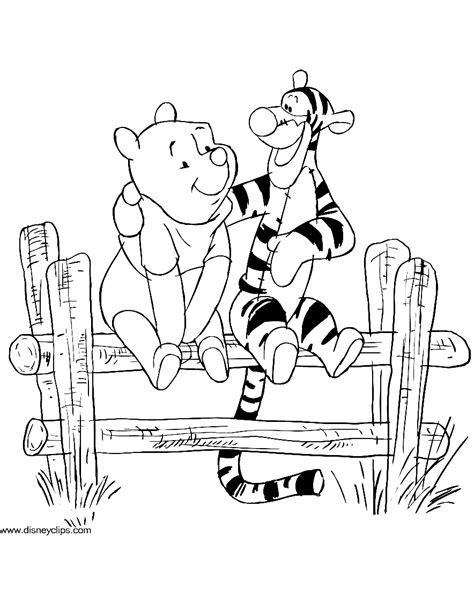 Winnie The Pooh Tigger Coloring Pages Disneyclips Com