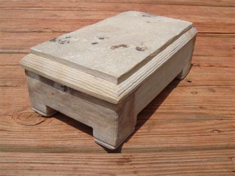 Hand Carved Stone Box With Lid By Billy King By Adragonflysfancy 190
