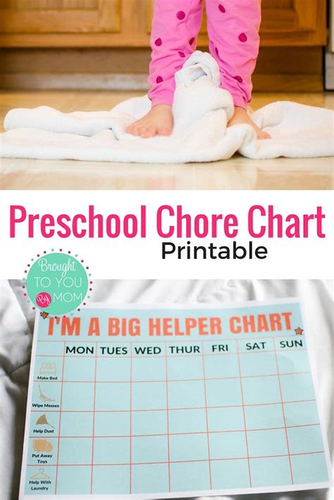 Preschool Chore Chart Printable Brought To You By Mom Preschool