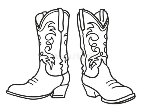 How To Draw A Cowboy Boot Easy Drawing Tutorial For K