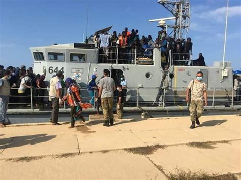 Photos Libyan Navy Rescues 199 African Migrants Including Nigerians At Sea