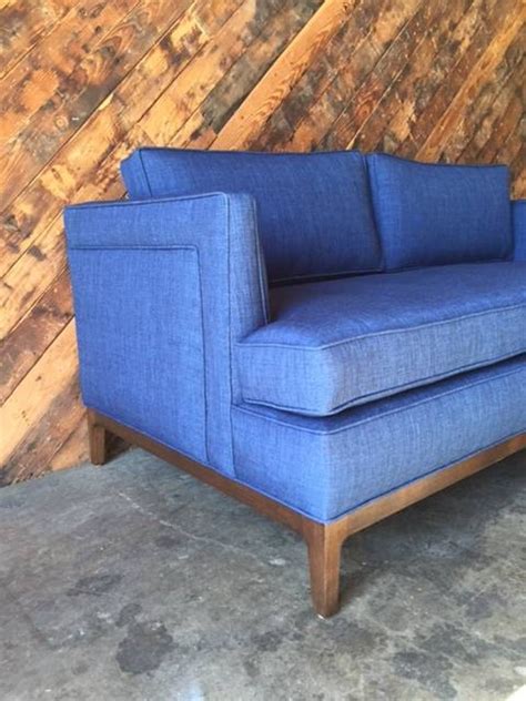 Mid Century Style Custom Love Seat Sofa Made To Order Etsy
