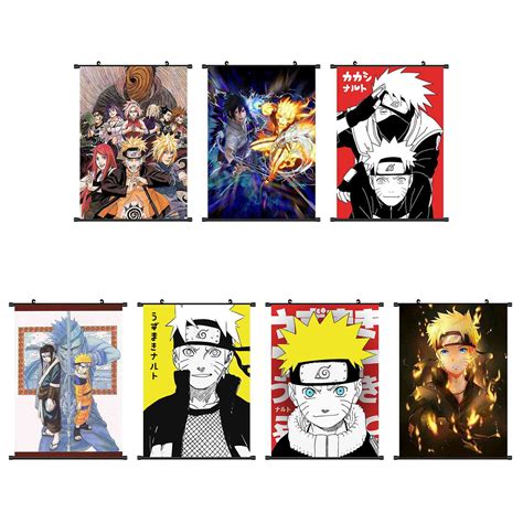 Naruto Poster Fabric Scroll Painting Wall Picture Naruto Anime