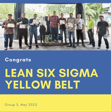 Lean Six Sigma Yellow Belt G3 2022 Graduation Day Intact Prolink