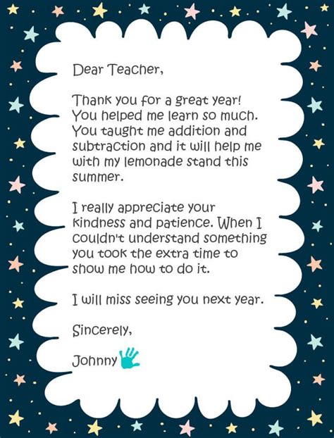 How To Write The Best Thank You Note To A Preschool Teacher Teacher