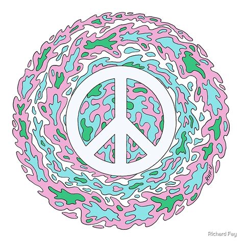 Psychedelic Peace By Richard Fay Redbubble