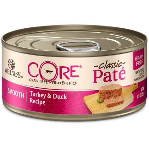 I've just been free feeding him, leaving his dry out so he can eat whenever he likes. Wellness CORE Pâté Turkey & Duck Cat Can Food 24/5.5 oz ...