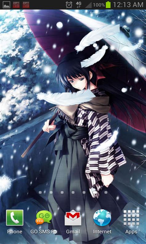 Free Download Anime Snow Live Wallpaper Free App Download For Android