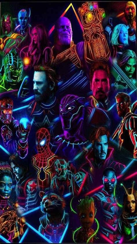 Avengers Neon Avenger Neon Avengers End Game Neon End End Game Neon