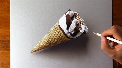 Ice Cream Drawing So Realistic You Ll Want To Lick The Screen YouTube