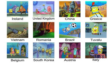 Countries Portrayed By Spongebob Part 2 By Kingbilly97 On Deviantart