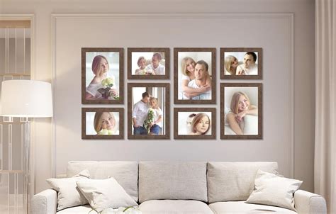 8 Pack Gallery Wall Set Wooden Picture Frames Photo Frames Decor Set