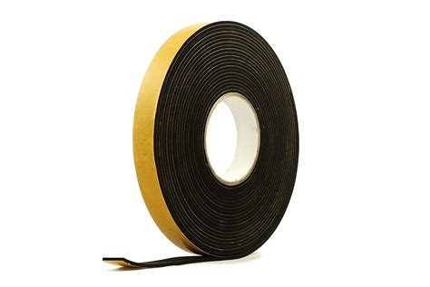 Neoprene Rubber Self Adhesive Strip 1 Wide X 18 Thick X 33 Feet Long