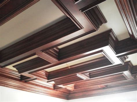 How You Do Inside Corners Of Coffered Ceiling Finish Carpentry