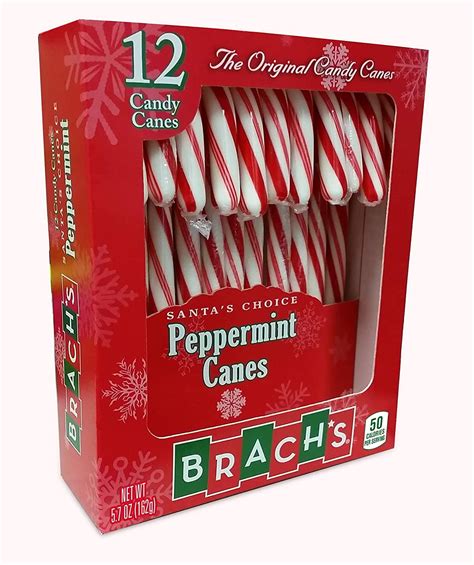 Buy Ferrara 1 Box Brachs Peppermint Flavor Candy Canes 12pc Individually Wrapped Holiday