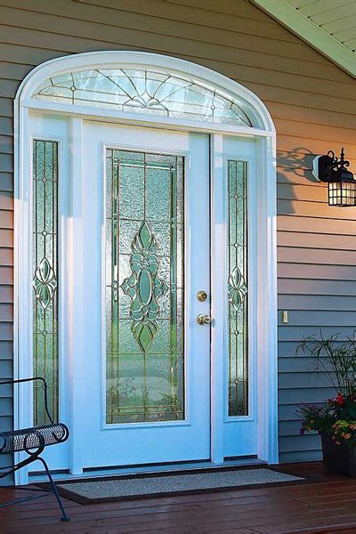 Storm Doors With Decorative Glass Builders Villa