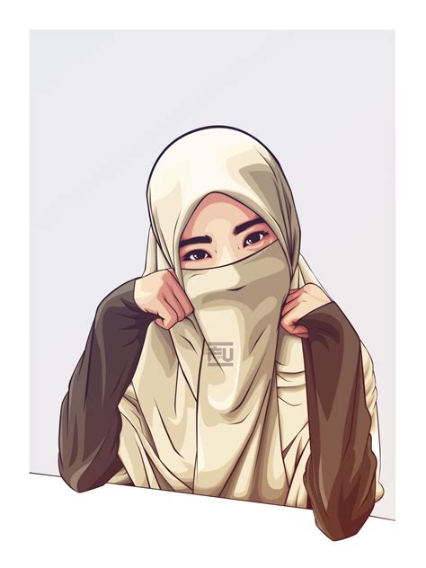 Hijab Vector Niqab Ahmadfu22 Hijab Vector Jilbab Muslim Hijab