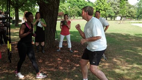 Mayor Tommy Battle Works Out In Big Spring Park To Promote Weekend