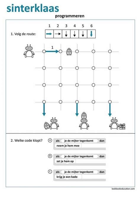 Werkblad Programmeren Sinterklaas Lookbookeducation Com Nl Artofit