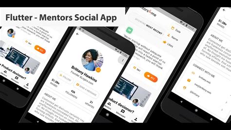 Flutter Ui Challenge 002 Mentors Social App Youtube