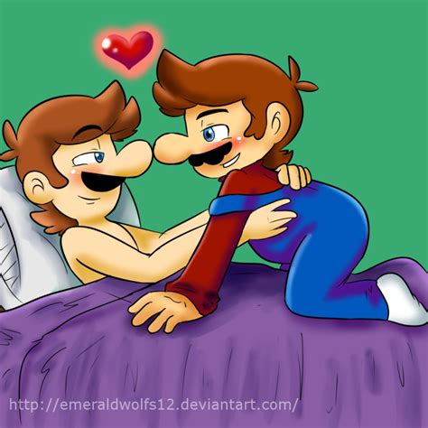 Rule 34 Bed Gay Human Luigi Male Male Only Mario