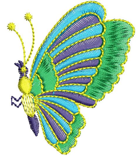 Free Butterfly Embroidery Design