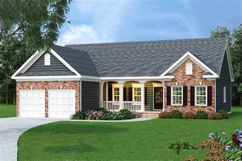 Plan 75512gb Ranch Home Plan In 2 Exteriors In 2021 Brick Exterior