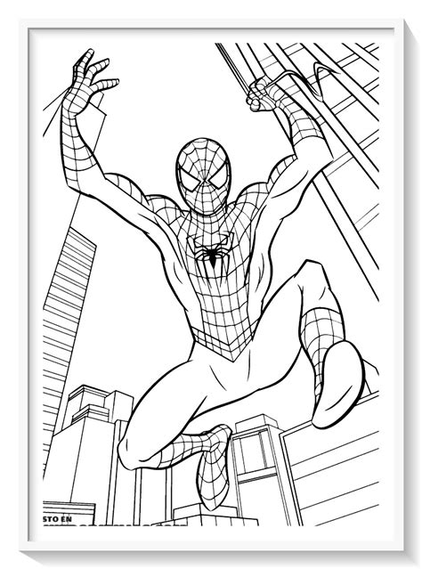 90 Imágenes De Spiderman Para Colorear Dibujo Imágenes