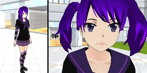 Yandere Simulator Purple Girl Skin By Korna000 On Deviantart