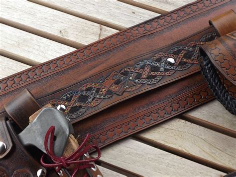 See more ideas about leather tooling, leather carving, leather working. Viking Utility Belt | Leather utility belt, Utility belt ...