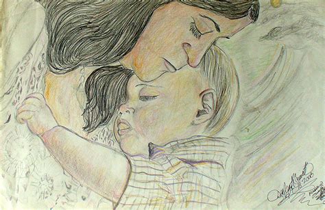 A Mothers Love Drawing By Darlene Ricks Parker Fine Art America