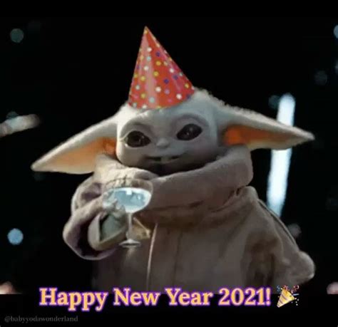 Baby Yoda On Instagram Happy New Year 🎉🍾🍸 Follow Babyyodafor