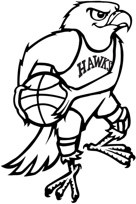 Yeah, a hawk with a basketball. Atlanta Hawks Primary Logo - National Basketball Association (NBA) - Chris Creamer's Sports ...