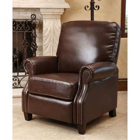 Abbyson Kelsey Leather Pushback Recliner